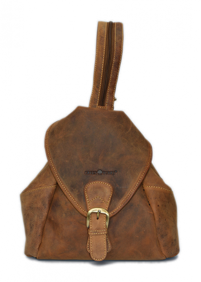 Vintage-Leder Rucksack Farbe braun